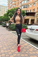 Ukrainian mail order bride Alina from Kyiv with black hair and green eye color - image 11