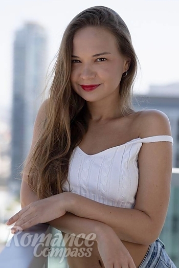 Ukrainian mail order bride Anastasia from Dnipro with blonde hair and brown eye color - image 1