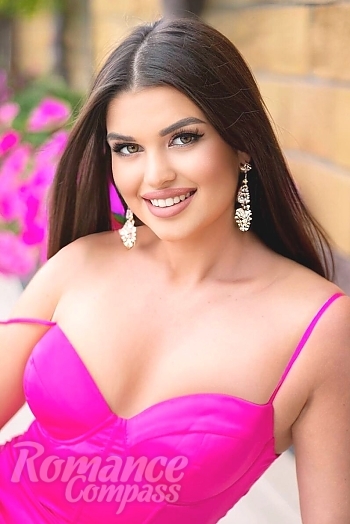 Ukrainian mail order bride Irina from Dnipro with brunette hair and hazel eye color - image 1