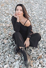 Ukrainian mail order bride Yuliya from Kyiv with black hair and blue eye color - image 6