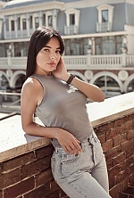 Ukrainian mail order bride Yuliya from Kyiv with black hair and blue eye color - image 4