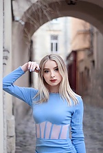 Ukrainian mail order bride Marta from Lviv with blonde hair and blue eye color - image 4