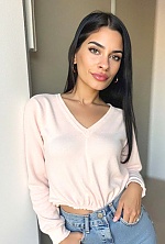 Ukrainian mail order bride Magali from Paraná with black hair and green eye color - image 31