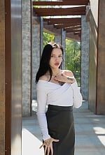 Ukrainian mail order bride Anastasiya from Zaporizhzhya with black hair and green eye color - image 6