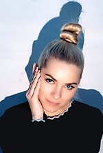 Ukrainian mail order bride Maryna from Rome with blonde hair and blue eye color - image 70