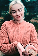 Ukrainian mail order bride Maryna from Rome with blonde hair and blue eye color - image 21