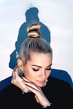 Ukrainian mail order bride Maryna from Rome with blonde hair and blue eye color - image 71