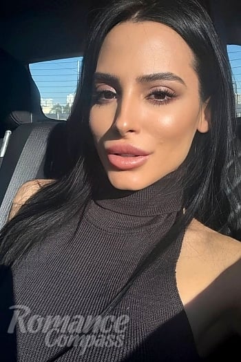 Ukrainian mail order bride Vladislava from Kyiv with black hair and brown eye color - image 1
