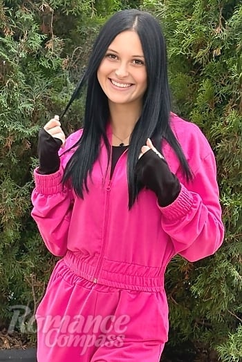 Ukrainian mail order bride Viktoriya from Ivano-Frankivsk with black hair and brown eye color - image 1