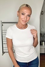 Ukrainian mail order bride Iryna from Antwerp with blonde hair and blue eye color - image 4