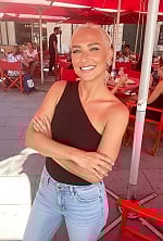 Ukrainian mail order bride Iryna from Antwerp with blonde hair and blue eye color - image 7