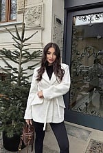 Ukrainian mail order bride Valeria from Kyiv with black hair and green eye color - image 2