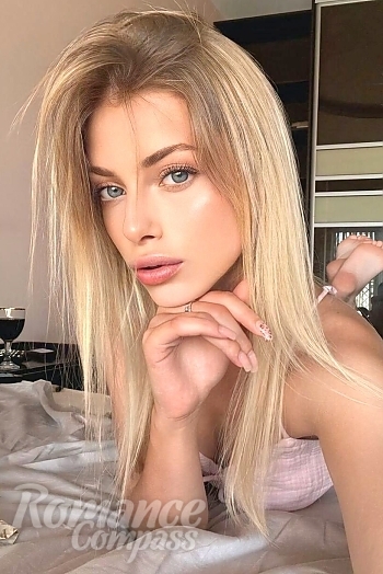 Ukrainian mail order bride Daria from Kharkiv with blonde hair and blue eye color - image 1