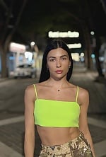 Ukrainian mail order bride Alexandra from Milan with black hair and green eye color - image 5