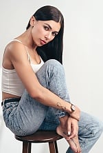 Ukrainian mail order bride Alexandra from Milan with black hair and green eye color - image 11