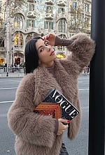 Ukrainian mail order bride Alexandra from Milan with black hair and green eye color - image 9