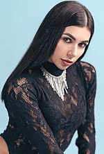 Ukrainian mail order bride Alexandra from Milan with black hair and green eye color - image 11