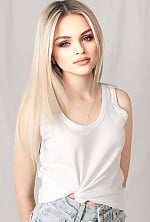 Ukrainian mail order bride Olesia from Poltava with blonde hair and blue eye color - image 3