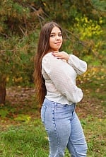 Ukrainian mail order bride Alona from Cherkasy with black hair and green eye color - image 3
