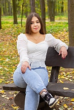 Ukrainian mail order bride Alona from Cherkasy with black hair and green eye color - image 7