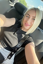 Ukrainian mail order bride Alina from Odesa with blonde hair and blue eye color - image 4