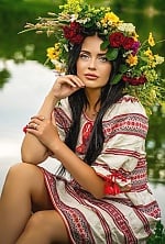 Ukrainian mail order bride Irena from Odesa with black hair and green eye color - image 6