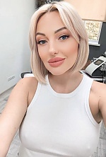 Ukrainian mail order bride Viktoriia from Dnipro with blonde hair and grey eye color - image 2