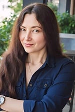 Ukrainian mail order bride Tatiana from Zurich with brunette hair and green eye color - image 7