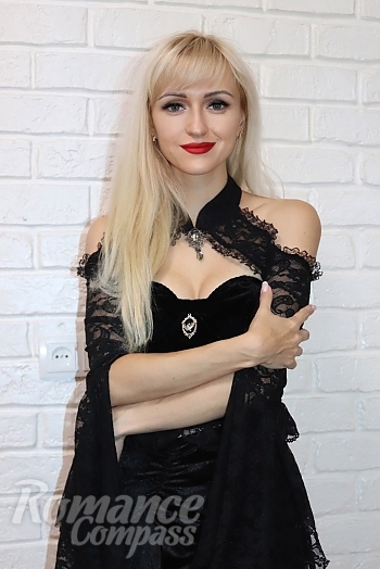 Ukrainian mail order bride Lyubov from Odesa with blonde hair and blue eye color - image 1