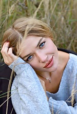 Ukrainian mail order bride Tetiana from Lviv with blonde hair and blue eye color - image 17