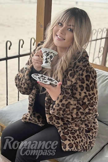 Ukrainian mail order bride Yana from Kremenchug with blonde hair and blue eye color - image 1