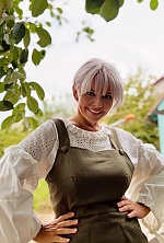 Ukrainian mail order bride Olena from Kyiv with blonde hair and green eye color - image 7