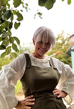 Ukrainian mail order bride Olena from Kyiv with blonde hair and green eye color - image 5