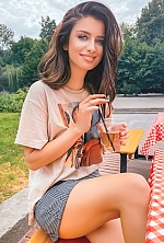 Ukrainian mail order bride Anna from Kyiv with light brown hair and blue eye color - image 3