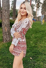 Ukrainian mail order bride Diana from Kyiv with blonde hair and blue eye color - image 4