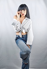 Ukrainian mail order bride Ekaterina from Kyiv with black hair and blue eye color - image 4