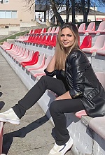 Ukrainian mail order bride Bohdana from Luxembourg with light brown hair and hazel eye color - image 86