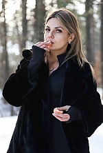 Ukrainian mail order bride Bohdana from Luxembourg with light brown hair and hazel eye color - image 95