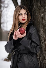 Ukrainian mail order bride Bohdana from Luxembourg with light brown hair and hazel eye color - image 86