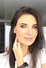 Ukrainian mail order bride Marina from Kyiv with black hair and green eye color - image 7