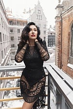 Ukrainian mail order bride Iryna from Kyiv with black hair and green eye color - image 26