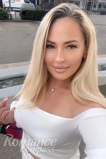 Ukrainian mail order bride Natalia from Odense with blonde hair and grey eye color - image 1