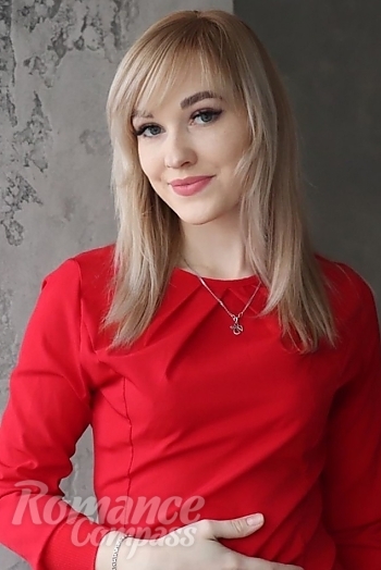 Ukrainian mail order bride Anna from Odesa with blonde hair and blue eye color - image 1