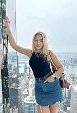 Ukrainian mail order bride Alina from New York with blonde hair and blue eye color - image 3