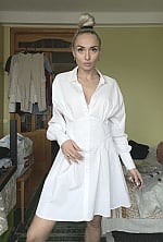Ukrainian mail order bride Darya from Zaporizhzhia with white grey hair and grey eye color - image 9