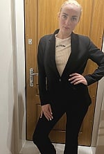 Ukrainian mail order bride Darya from Zaporizhzhia with white grey hair and grey eye color - image 29