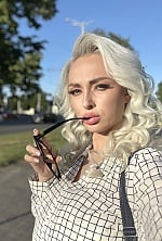 Ukrainian mail order bride Darya from Zaporizhzhia with white grey hair and grey eye color - image 10