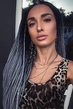 Ukrainian mail order bride Darya from Zaporizhzhia with white grey hair and grey eye color - image 48