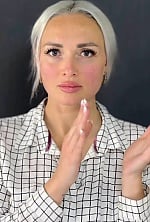 Ukrainian mail order bride Darya from Zaporizhzhia with white grey hair and grey eye color - image 60