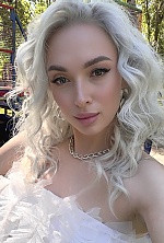 Ukrainian mail order bride Darya from Zaporizhzhia with white grey hair and grey eye color - image 63